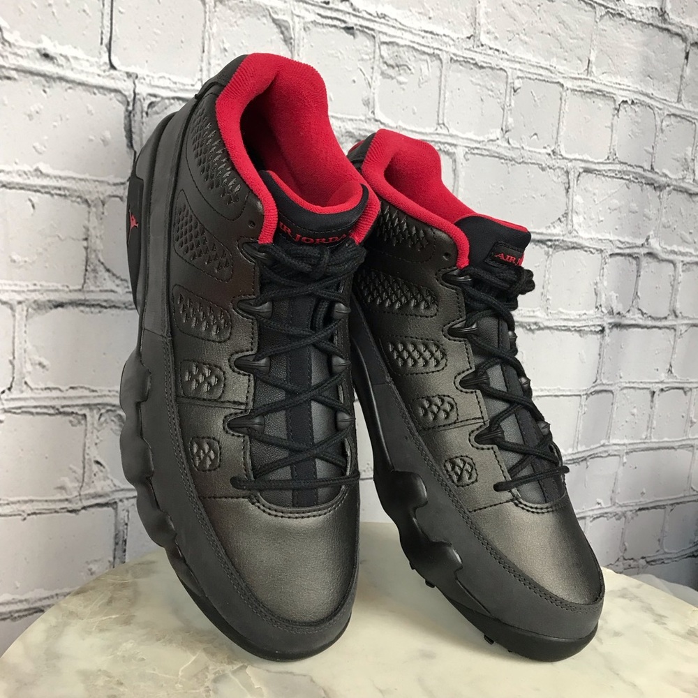 Nike Air Jordan 9 Retro Men’s Charcoal Low Golf Spiked Shoes Size 11 FJ5934-002